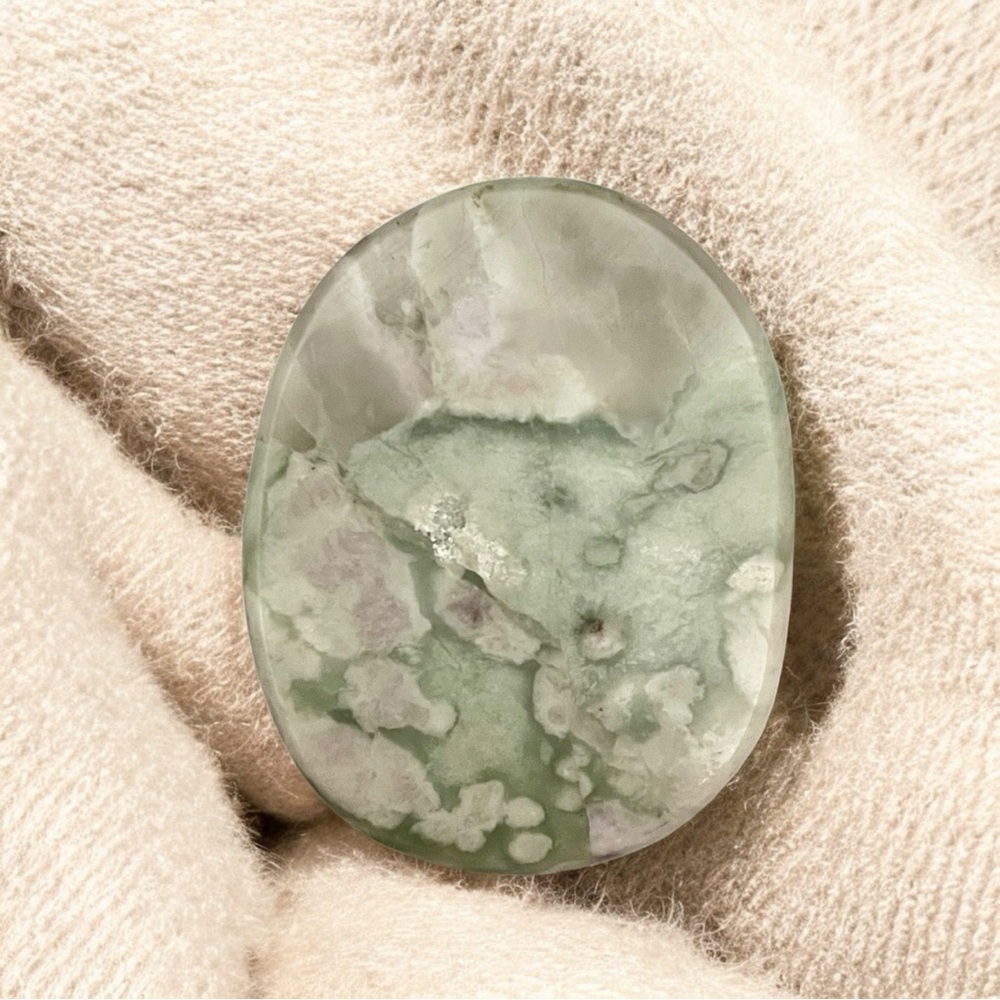 Peace Jade Palm Stone